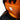 Orange interior fabric pocket inside a black mini day backpack