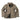 Tan softshell jacket with hood, full zip, and multiple zip pockets at chest and sleeves.