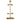 Tan tactical gear rack stand, vertical post with four side clips