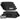 Black soft ammo carrier pouches with zip tops and rectangular name-label patch