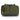 Olive green medical pouch with top zip pulls, front hook-and-loop panel, and cords