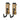 RAL 8000 Tan adjustable J-hooks, 2-pack with round lock knob on wall mount