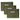 OD Green pistol sleeve set of 3 with front ID window and zip pull tabs