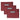 Sedona Red pistol sleeve set of 3 with front ID window and zip pull tabs