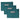 Savior Teal pistol sleeve set of 3 with front ID window and zip pull tabs
