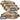 Tan camo ammo carrier pouch set with four pouches, MOLLE straps, and label panels