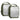 Hook-backed backing pouches, OD green with textured white panels and top handles (2-pack)