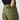 Olive cargo shorts with belt loops and wide waistband with utility pocket