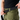 Olive cargo shorts with adjustable strap detail at waistband