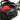 Black camouflage mini hauler with red interior, open top showing ammunition and tools