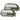 OD green and white hook-and-loop backing pouches with clear-front panel, 2-pack