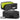 2-pack utility pouches in black and neon green, zippered with front label patches