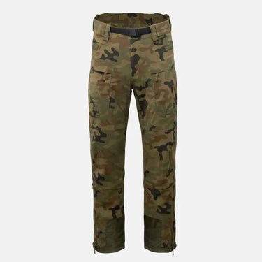 PL Woodland camouflage field pants with cargo pockets and zip fly