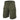Ripstop stretch shorts in dark green dotted pattern, elastic waist and side pockets