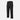 Black ripstop stretch pants with elastic waistband and cargo pockets, straight leg
