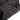 Black fabric side bag with metal grommet eyelet and stitched edge trim
