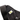 Black sling side bag interior label area with push-button strap closure