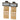 Tan wall holster mount pair with perforated plate inserts