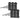 Black steel peg hooks with upright prongs, six-pack set