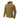 Tan zip-up hoodie with hood and chest and sleeve zip pockets