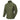 Olive combat shirt with hood, front button placket, chest pocket, and sleeve pocket.