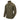 Olive combat shirt with camouflage sleeves, stand collar and quarter zip.