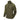 Olive combat shirt with woodland camo sleeves, stand collar and quarter zip.