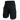 Men's black ripstop cargo shorts with elastic waistband and side pocket