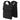 Black tactical plate carrier vest with front MOLLE webbing and padded panels