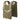 Multicam tactical plate carrier vest with front MOLLE webbing and padded front pouch