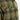 Olive plaid shirt chest area with flap pocket and buttoned front