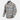 Beige and blue plaid button-up shirt with flap chest pockets and long sleeves