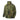 Green camouflage windblocker jacket with stand collar and zip front