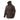 Hooded field smock with front zip and snap pockets, olive canvas