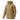 Tan tactical jacket with hood, full-zip front, and drawstring hem