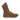 Coyote brown lace-up tactical boot with elastic side panels and treaded sole