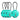 Bright teal 3-digit cable lock set of four with steel cable loops and dials