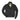 Black flight bomber jacket with zip front, stand collar, and sleeve patch pocket.