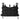 Black MOLLE tactical flap pouch with elastic top cords and side mounting straps