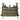 Olive green MOLLE tactical flap pouch with elastic top cords and side mounting straps