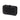 Black admin pouch with hook-and-loop front panel and bungee cord closure