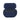 Navy blue tactical pouch with zippered front pocket and padded hook-loop flap