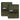 Extended magazine pouch set, 2-pack, OD green fabric with label window