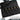 Black pistol magazine sling pouch with elastic loops and magazines inserted