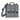 Gray tactical sling pouch with three front flap pockets and webbed shoulder strap