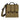 Tan tactical sling pouch with three front flap pockets and webbed shoulder strap