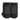 Two-slot tactical magazine holder, Obsidian Black with black elastic straps