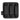 Tactical pistol magazine holder, black fabric with black retention panels, 3-slot design