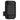Rifle magazine holder pouch, single-slot side view in dark grey with black elastic