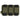 AR-15/AK-47 rifle magazine holder, 3-slot panel with OD green fabric and black bands